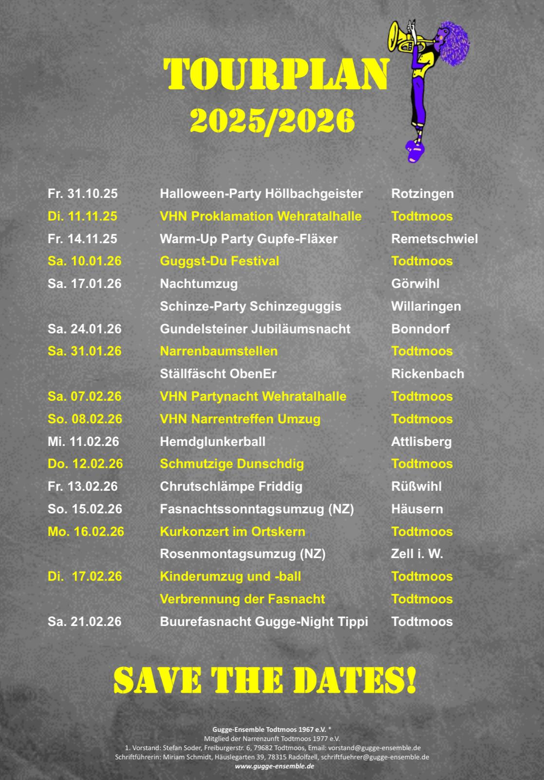 Guggst Du Festival des Gugge-Ensemble am 11.01.2025 ab 19.00 Uhr