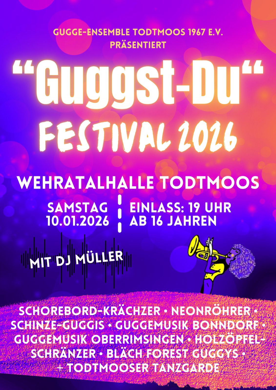 Guggst Du Festival des Gugge-Ensemble am 11.01.2025 ab 19.00 Uhr